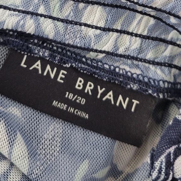 Lane Bryant Top Womens Size 18/20 Sheer Layered Shirt Casual Preppy Peasant Top - Picture 8 of 8